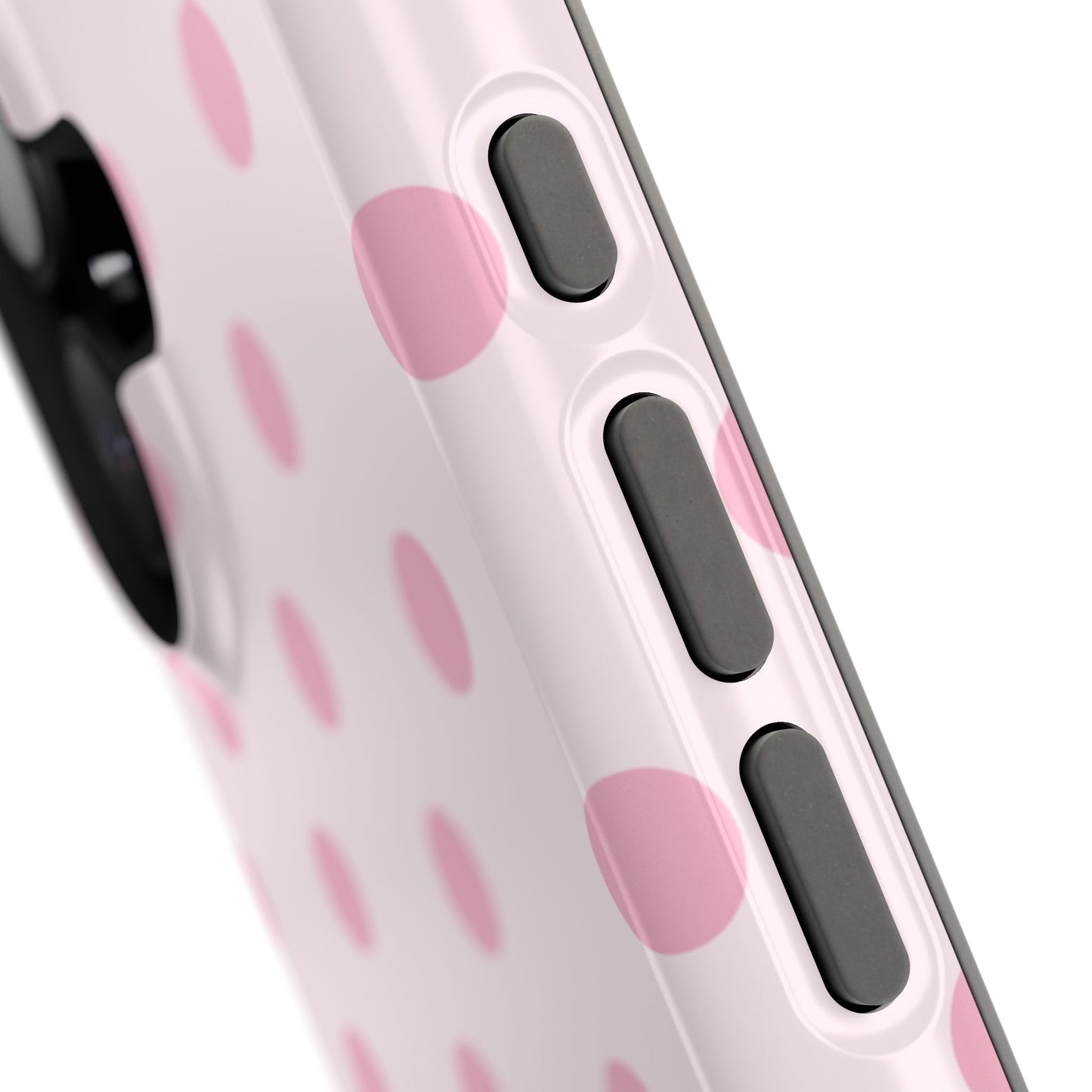 Pink Sprinkles Polka Dots iPhone Case
