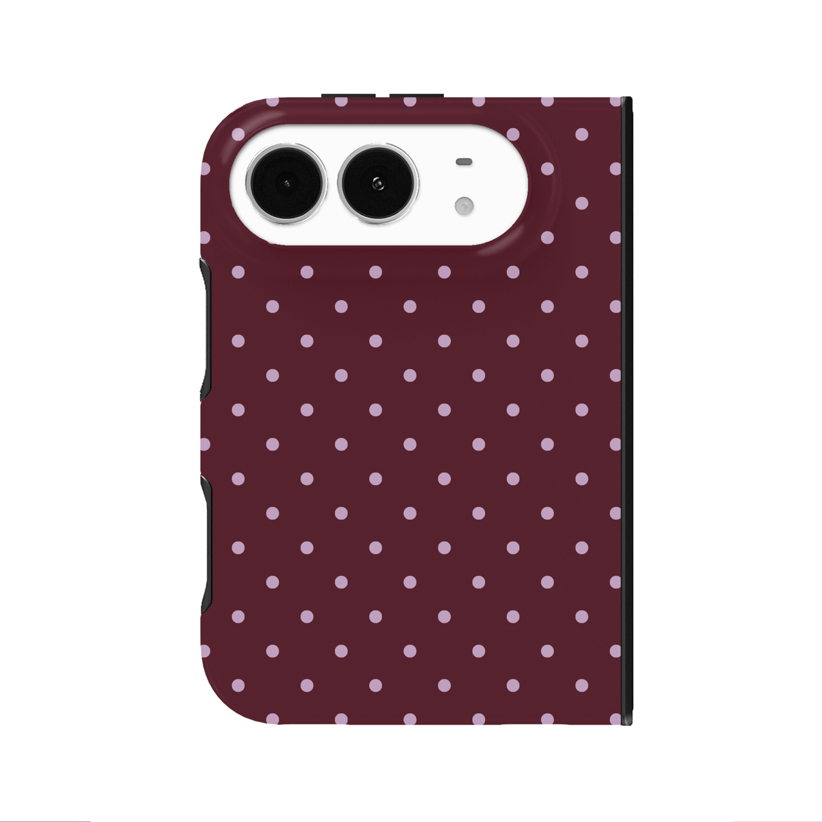 Burgundy & Violet Mini Dots iPhone Case