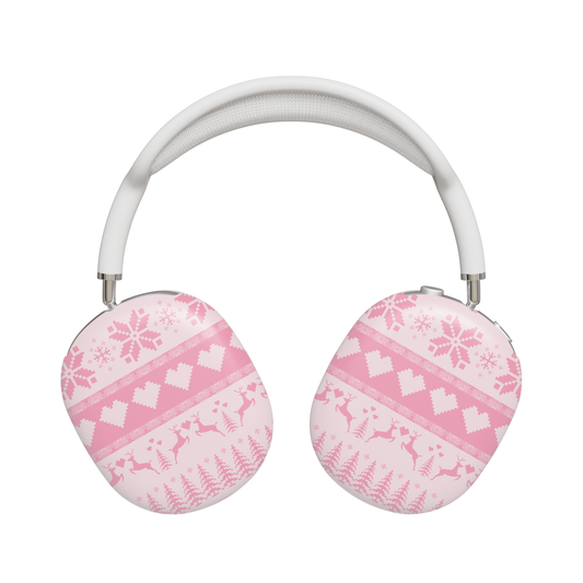 Pink Christmas Sweater AirPods Max Case