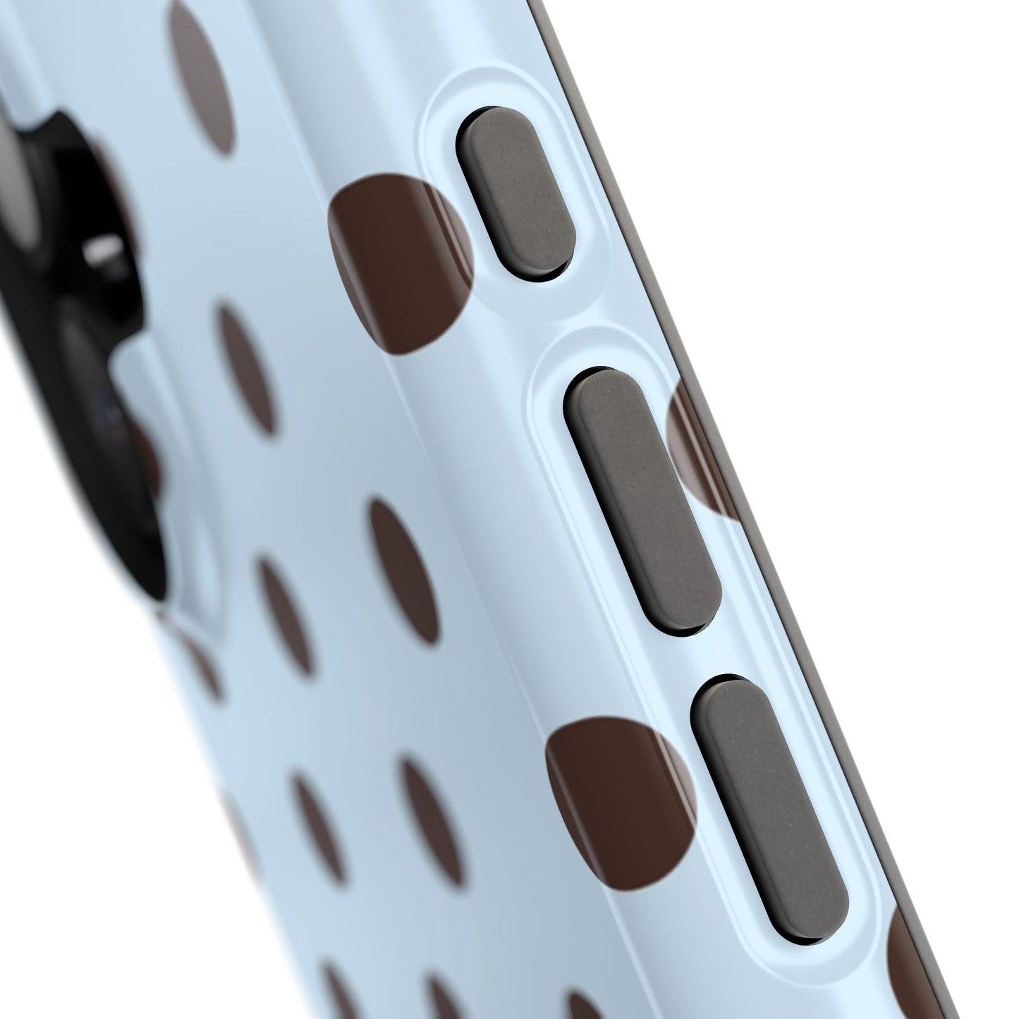 Blueberry Mocha Polka Dots iPhone Case