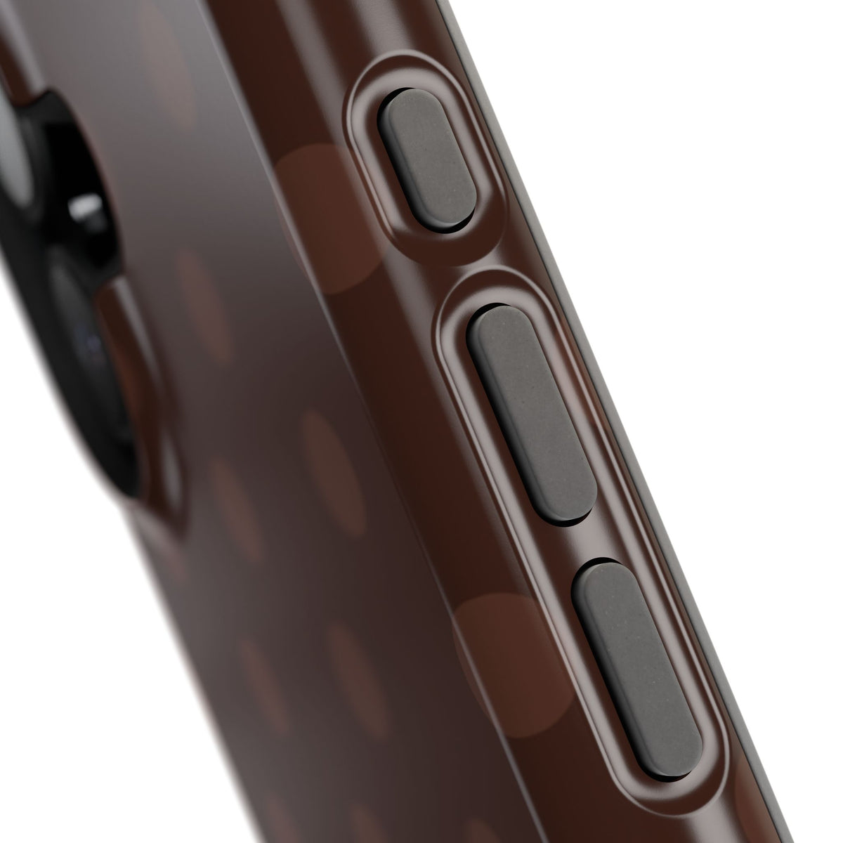 Mocha Polka Dots iPhone Case
