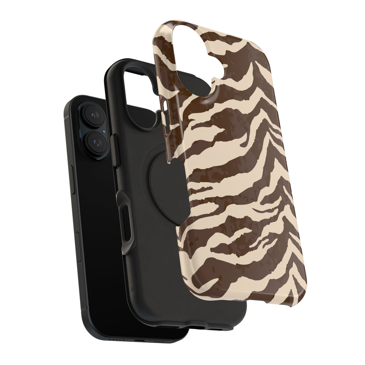 Brown Zebra iPhone Case