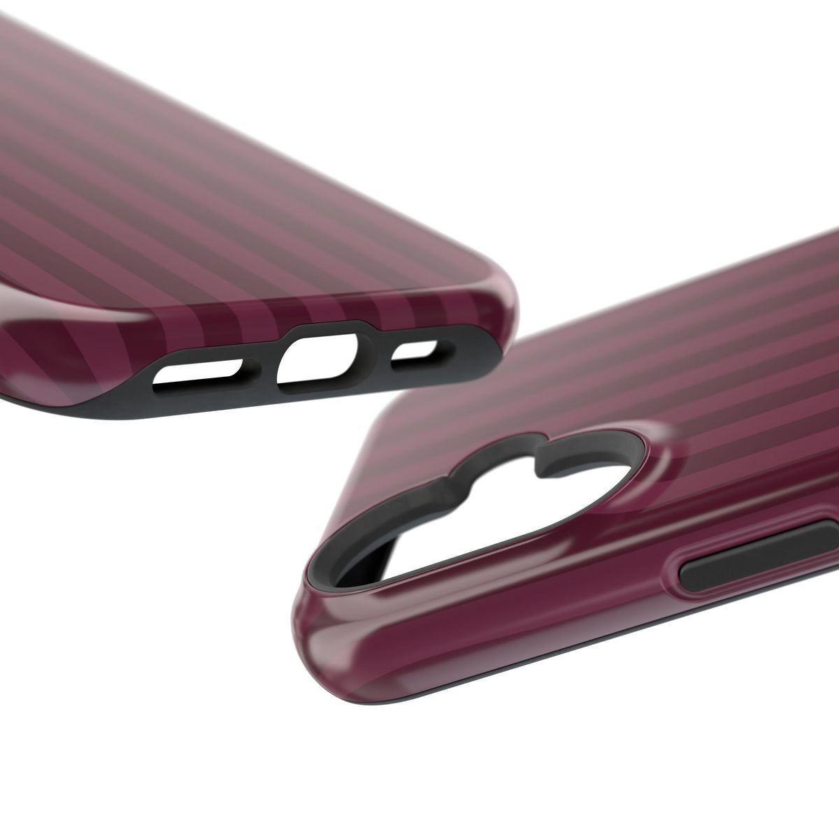Plum Stripes iPhone Case