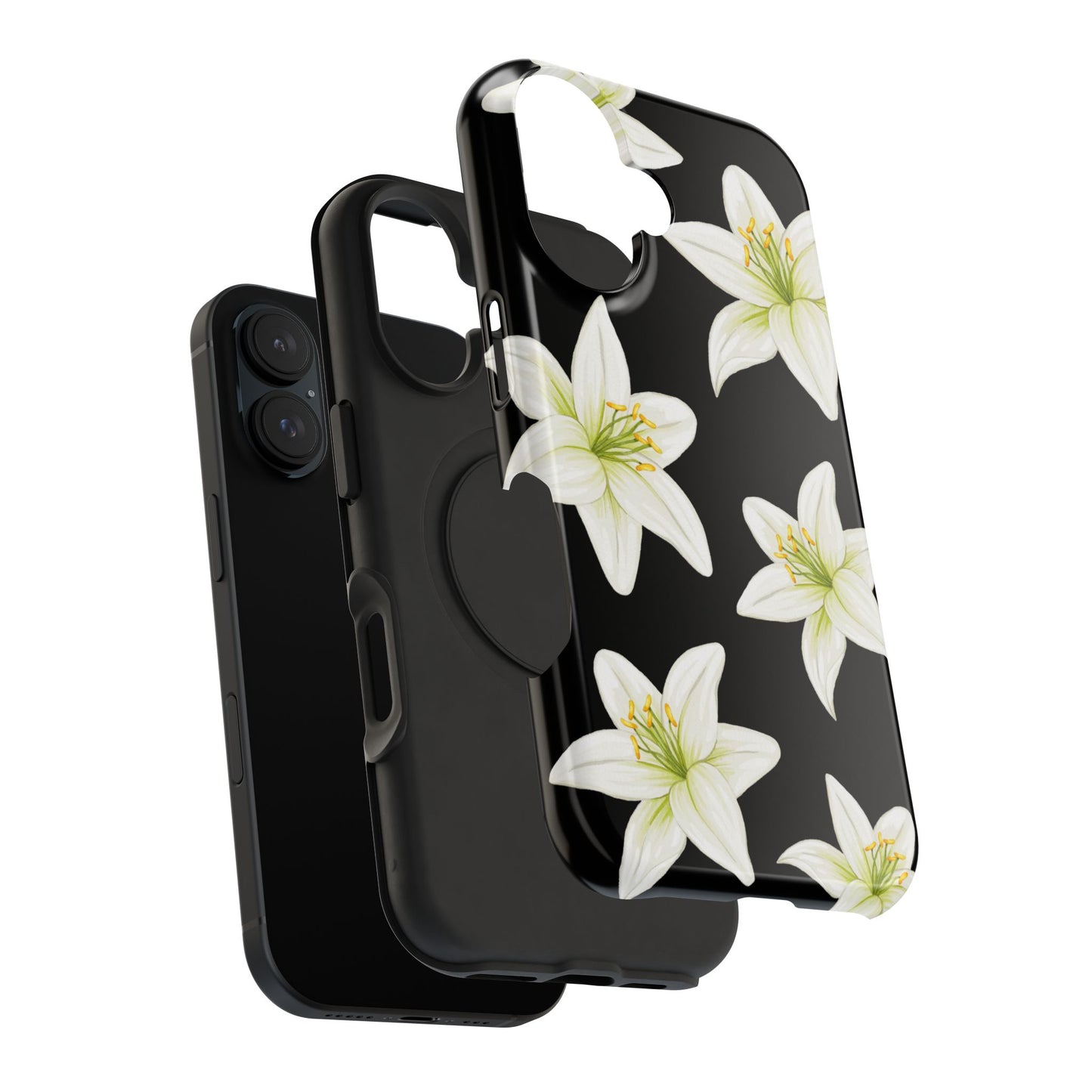 Black Tiger Lily iPhone Case