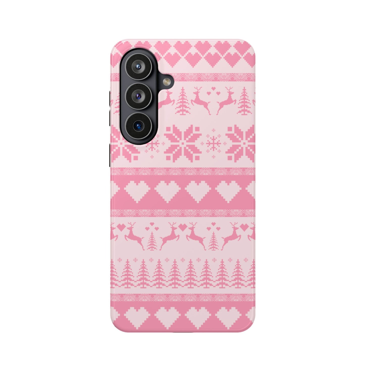 Pink Christmas Sweater Samsung Case