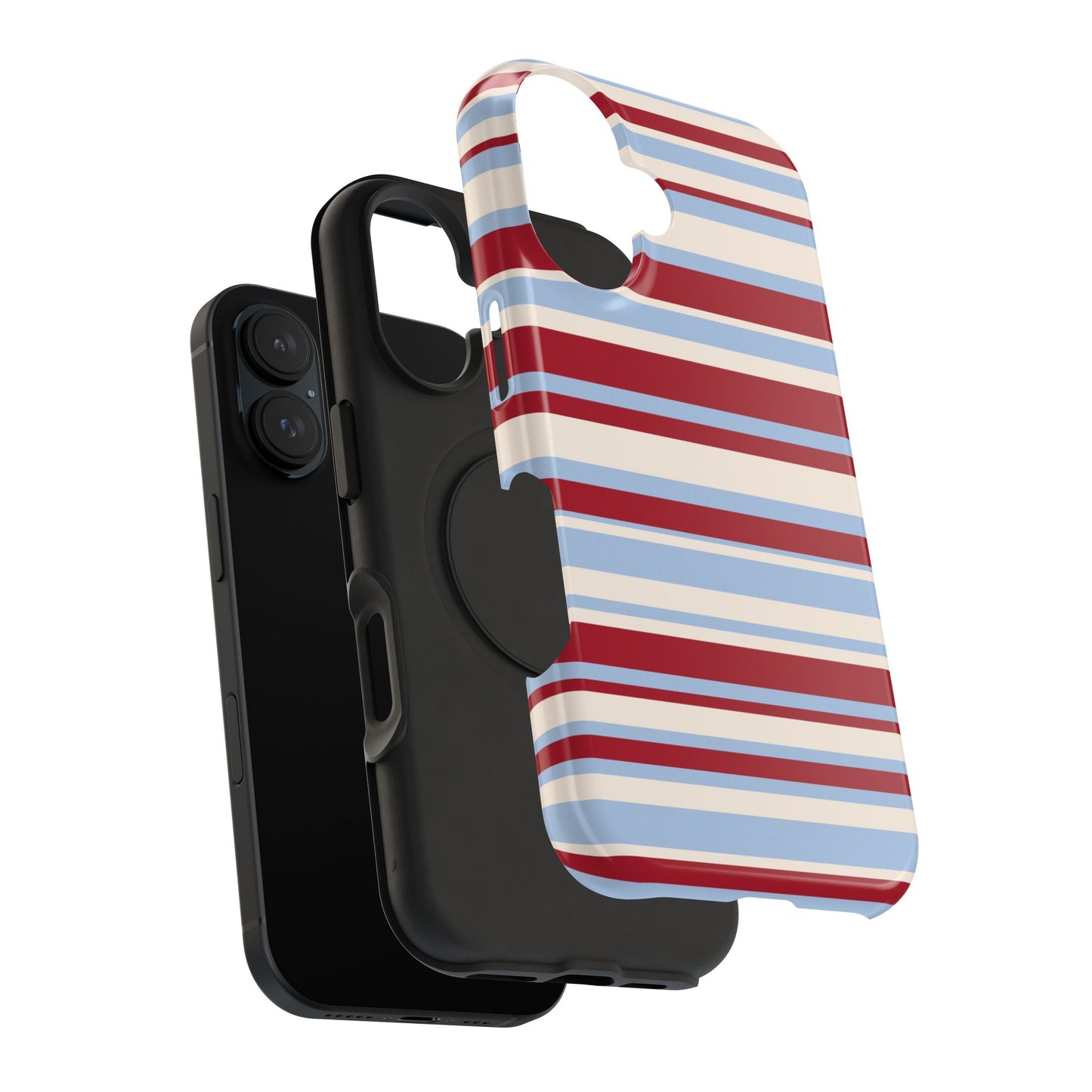 Cherry Soda Stripes iPhone Case