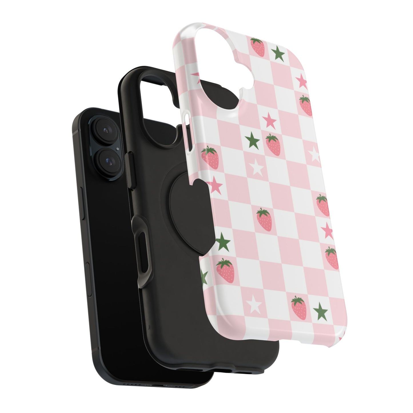 Strawberry Check iPhone Case