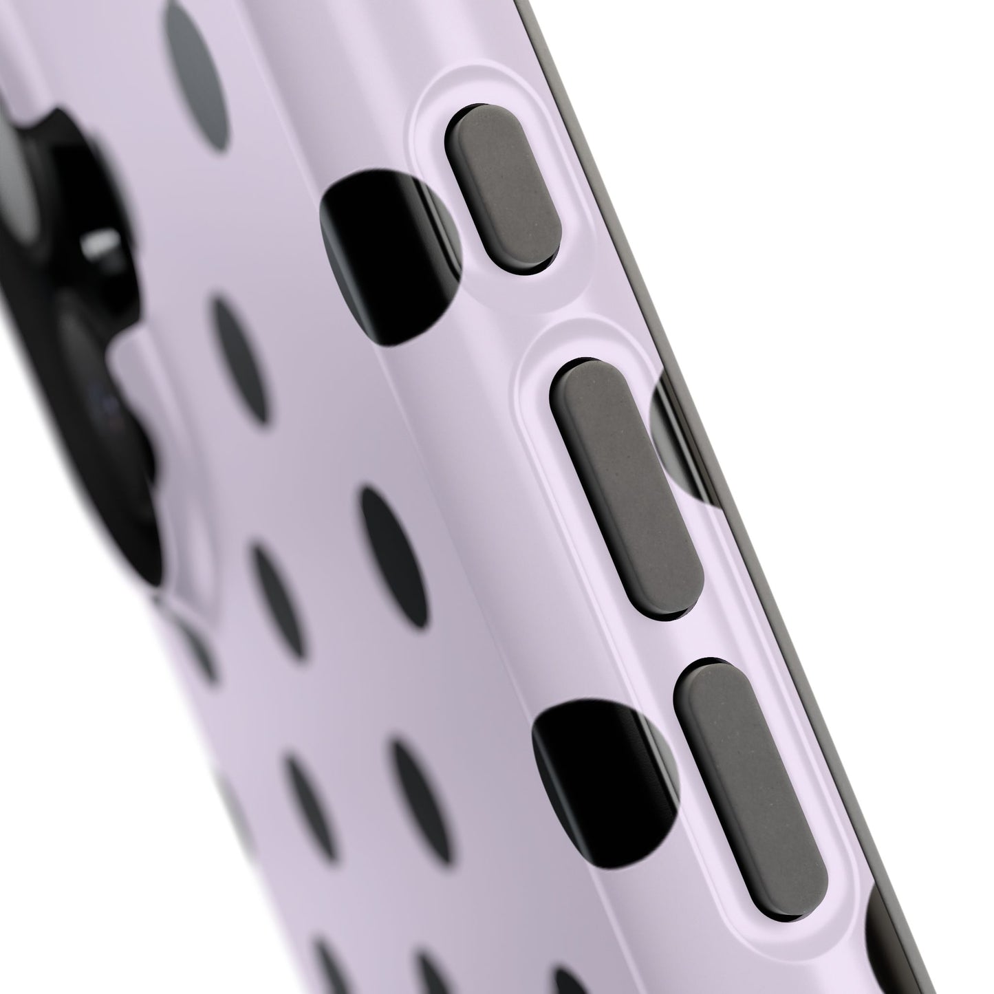 Lilac Polka Dots iPhone Case