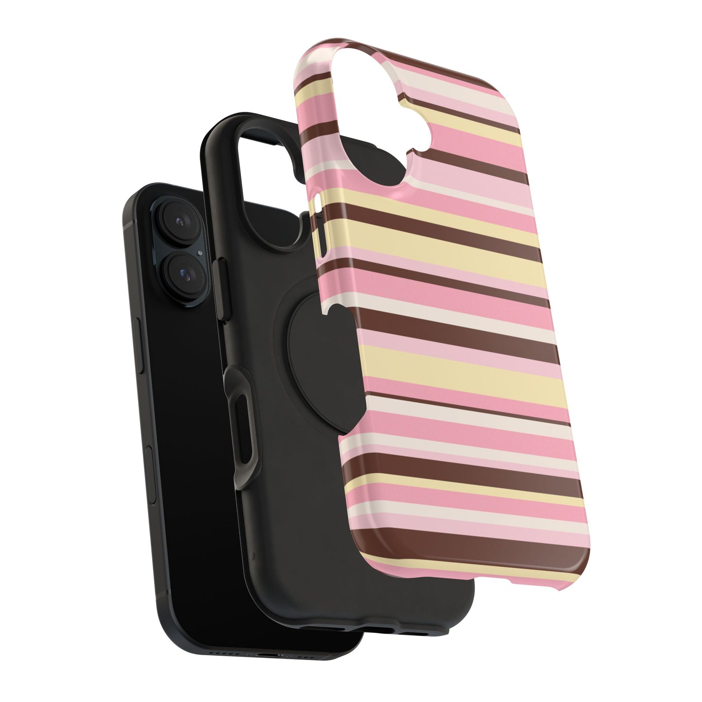 Sunday Latte Stripes iPhone Case