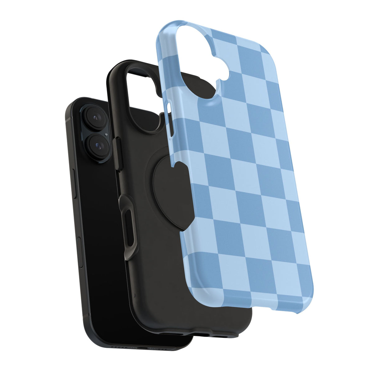 Blue Candy Checkered iPhone Case