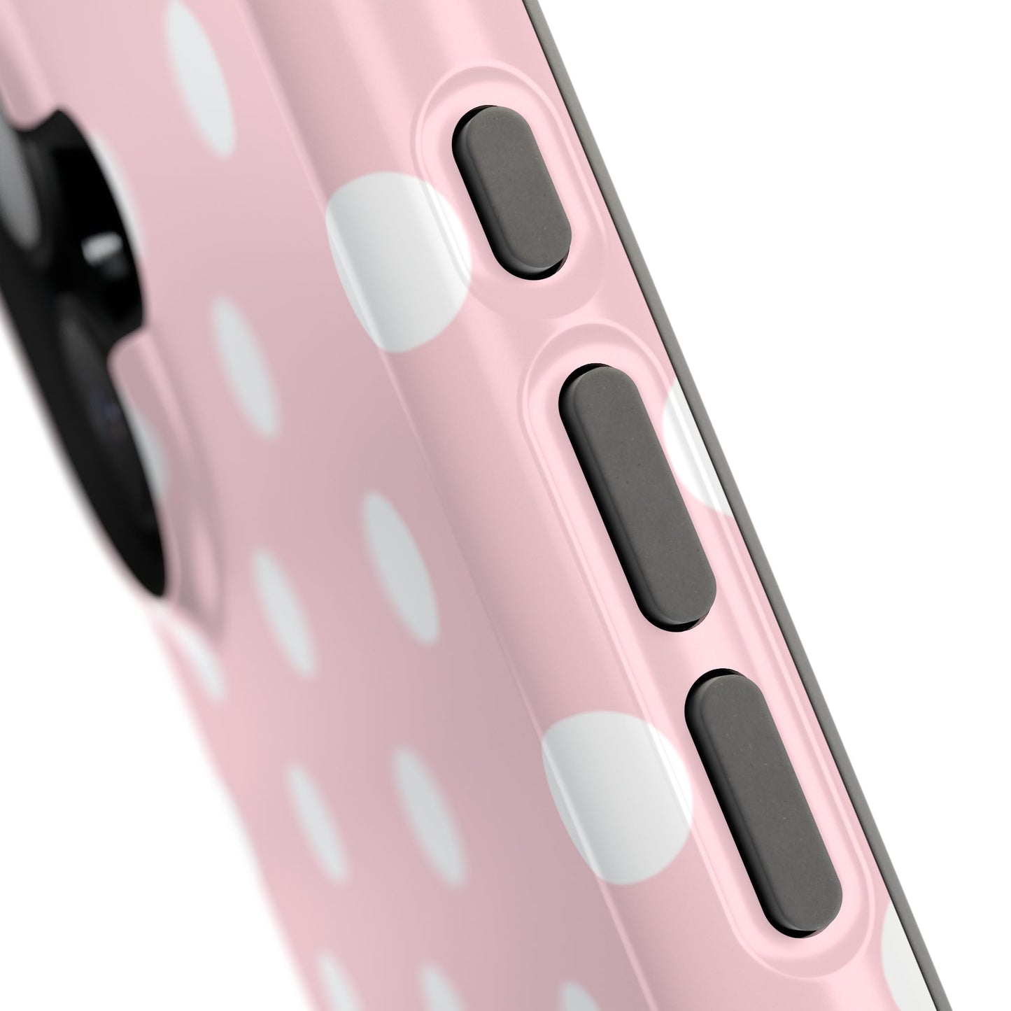 Pink Candy Polka Dots iPhone Case