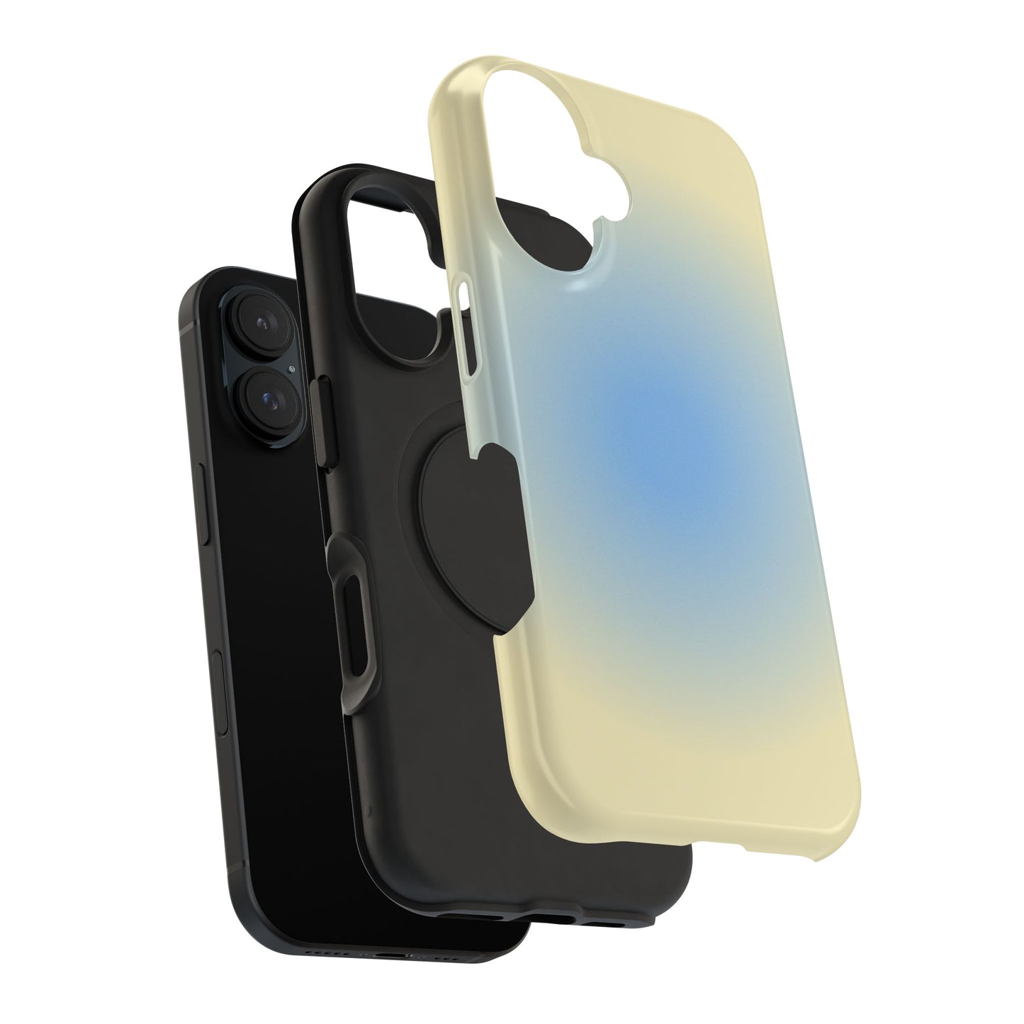 Blue & Yellow Aura iPhone Case
