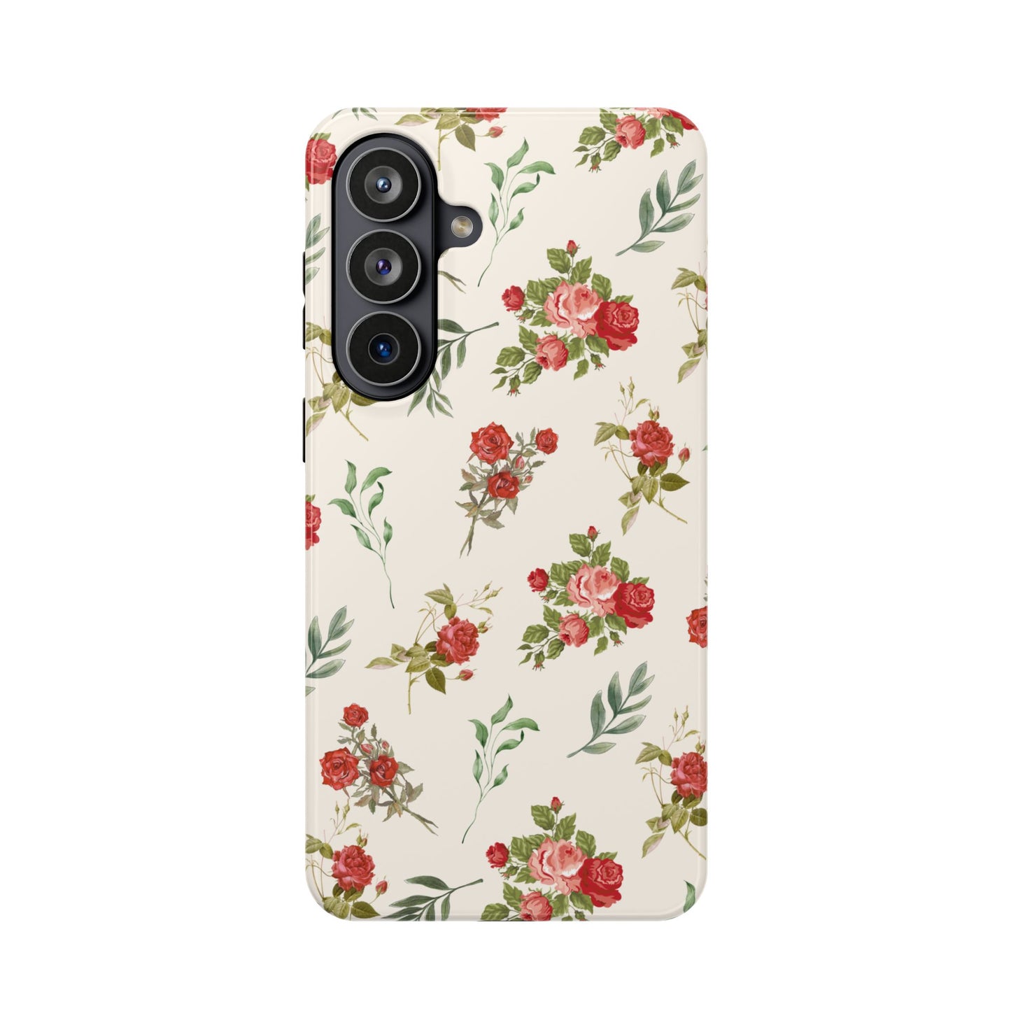 Red Vintage Roses Samsung Case