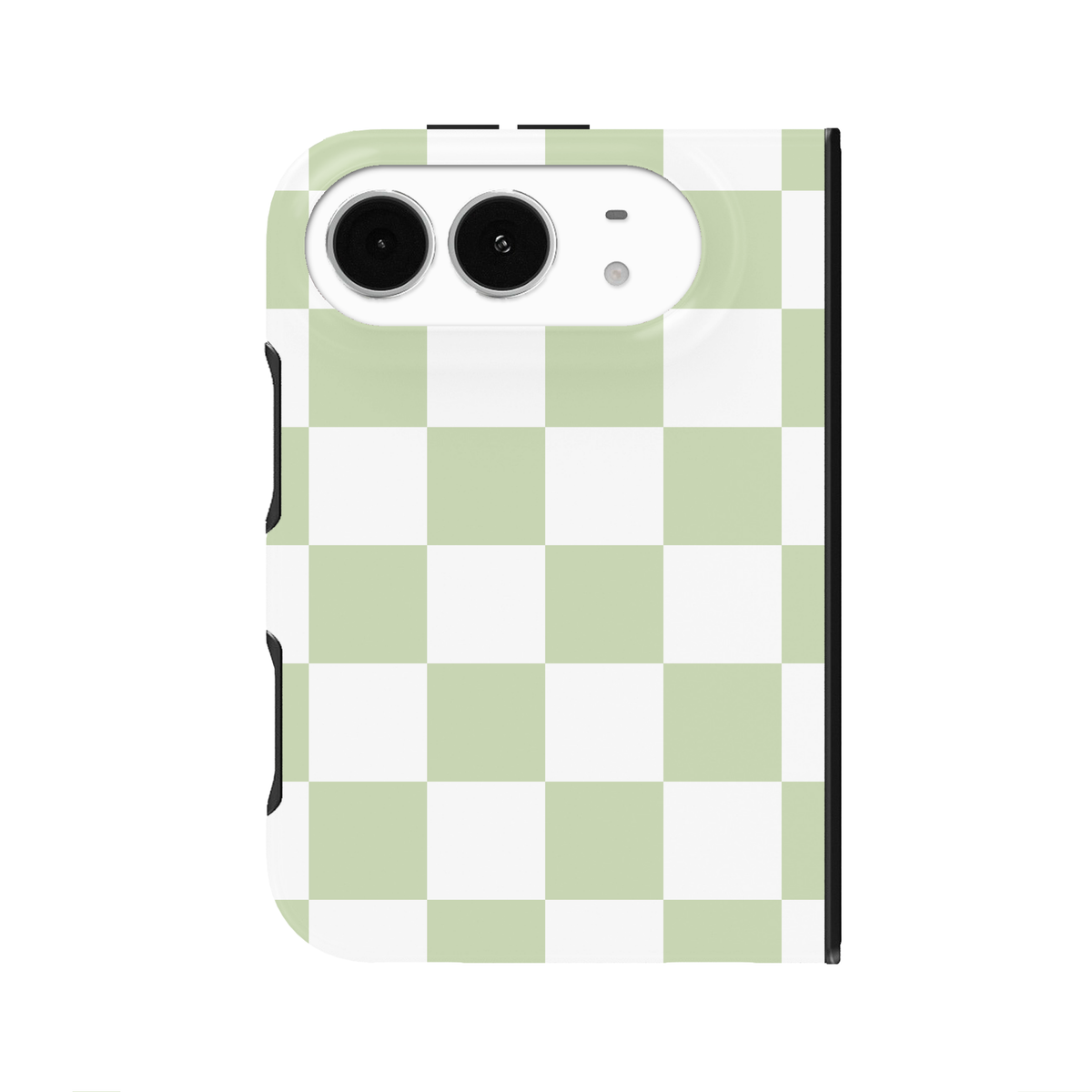Pastel Green Checkered iPhone Case