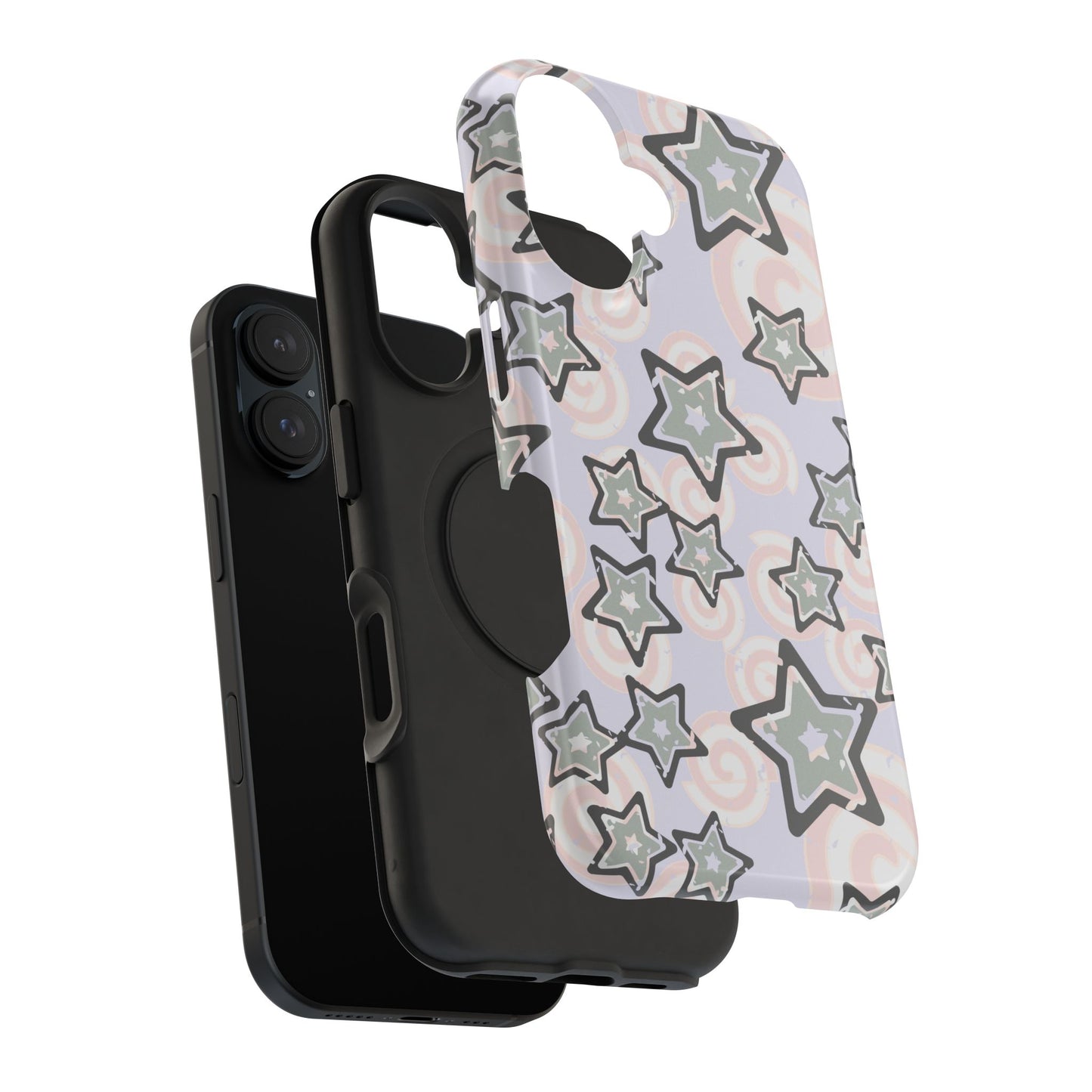 Y2K Gray Star iPhone Case