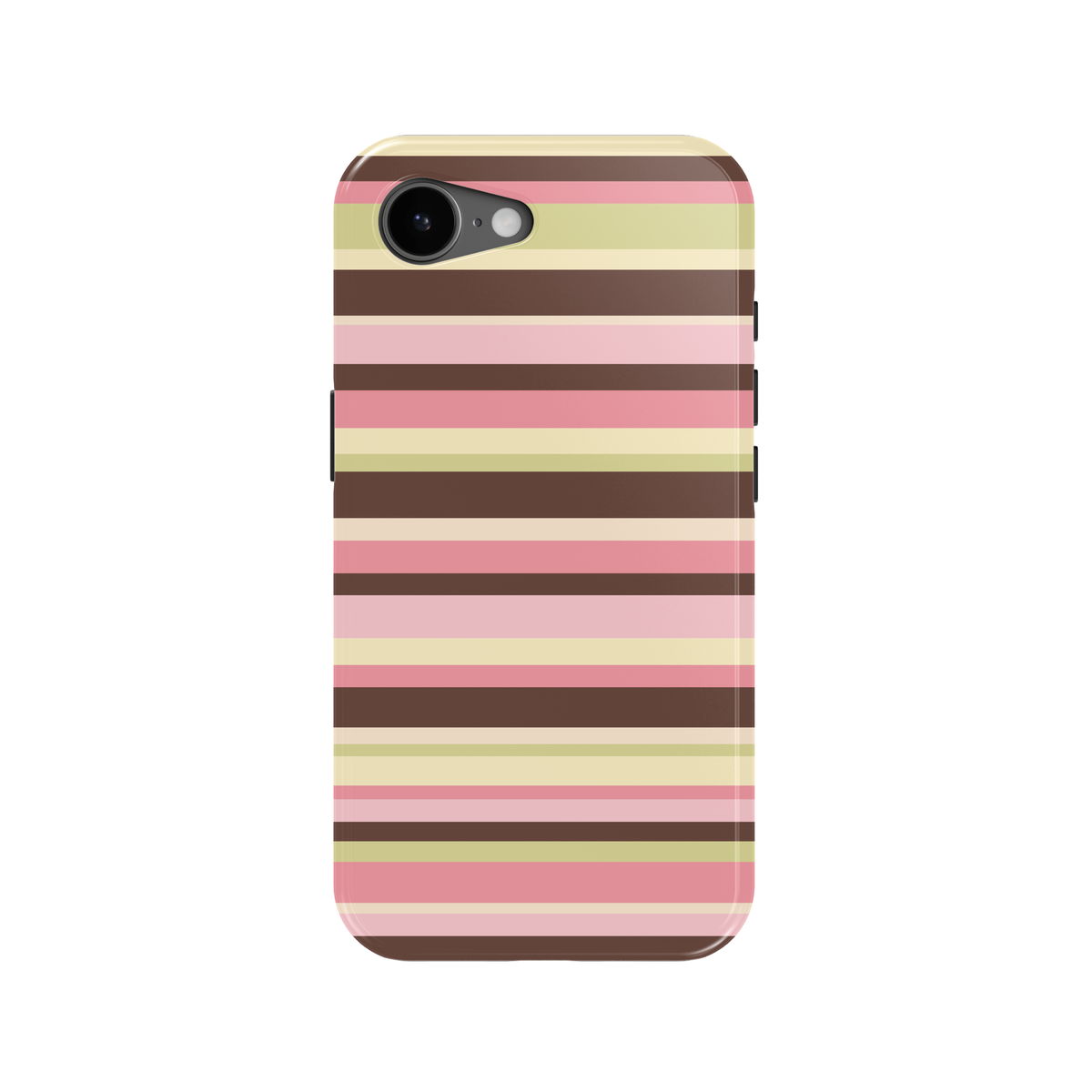 Strawberry Matcha Stripes iPhone Case from Stella Cases