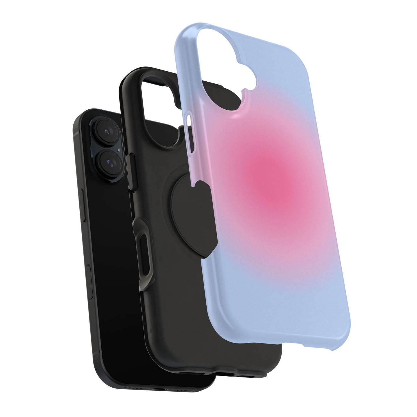 Pink & Blue Aura iPhone Case
