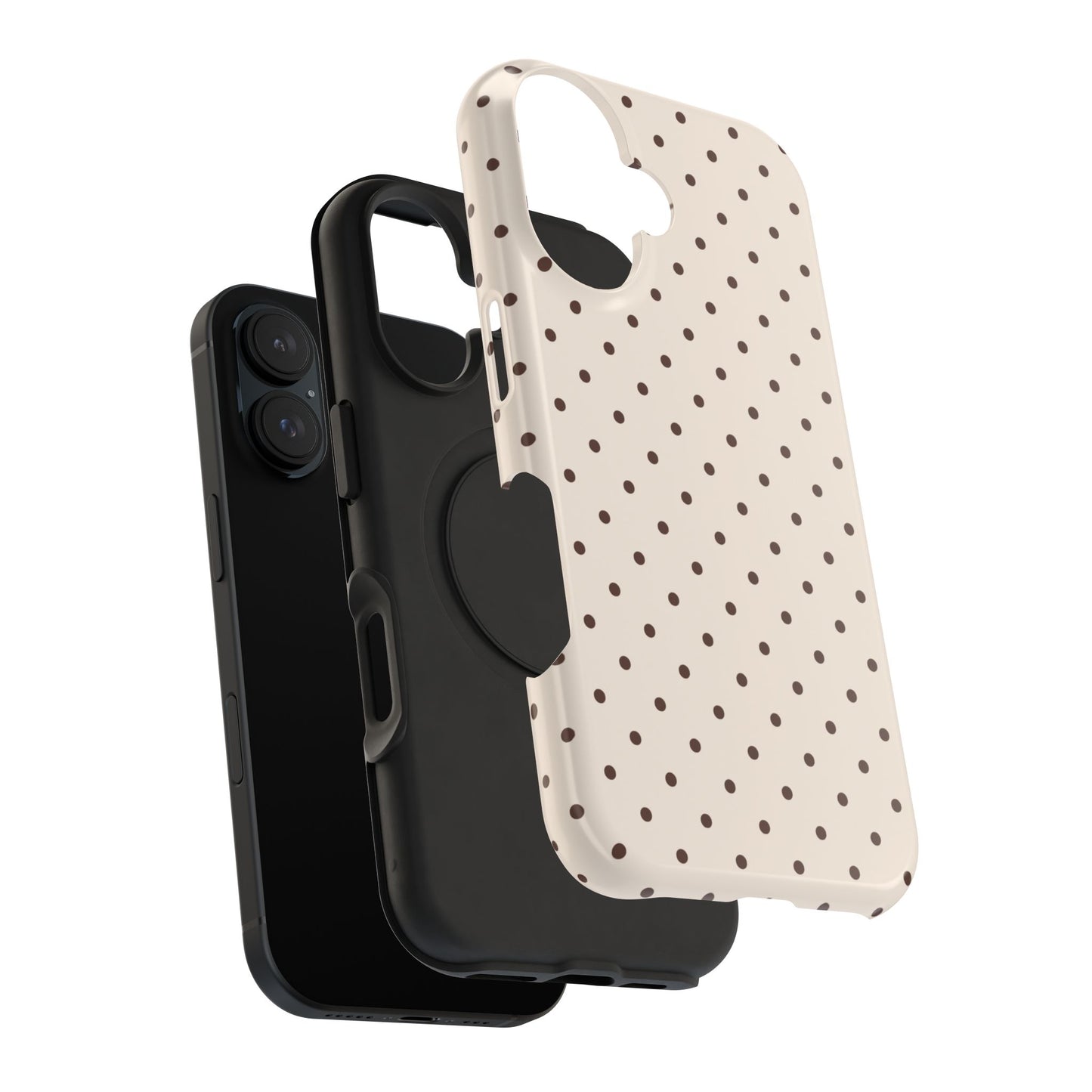 Brown Mini Dots iPhone Case