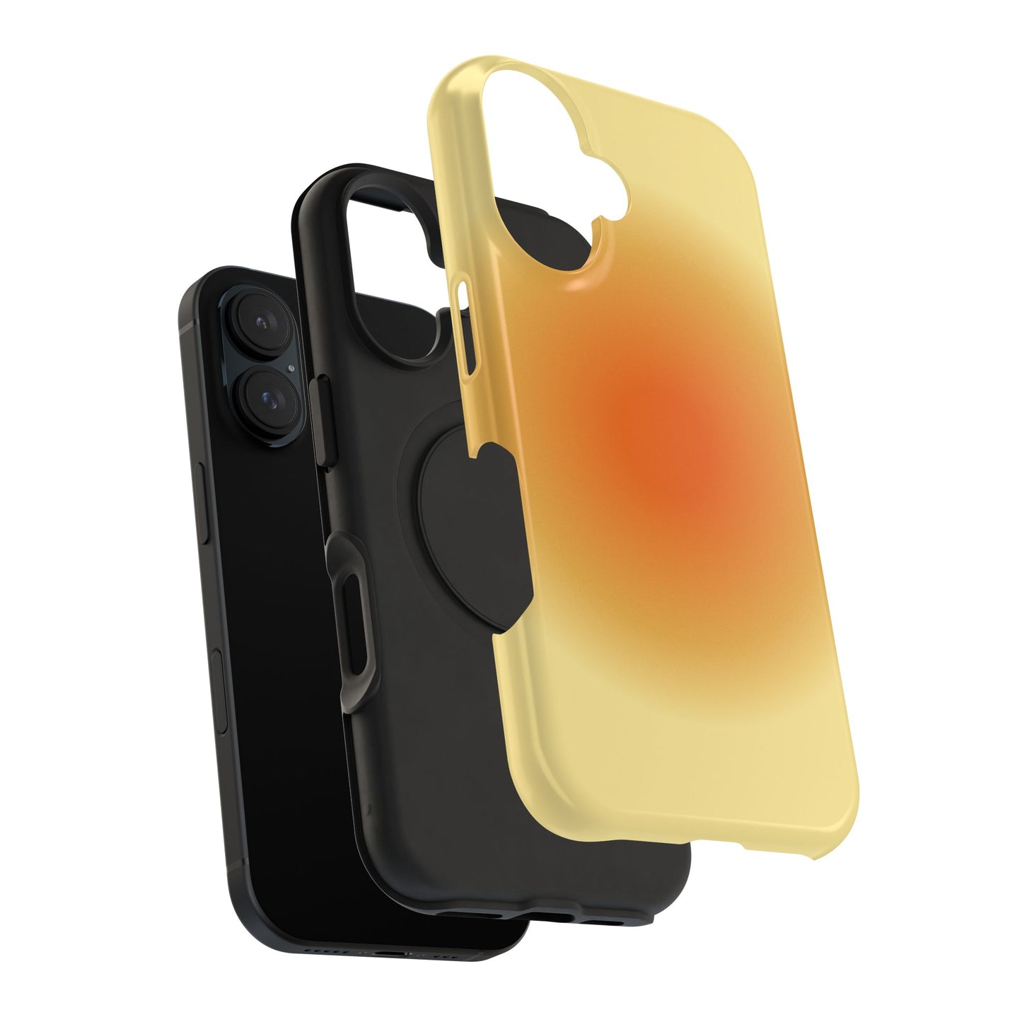 Orange Aura iPhone Case