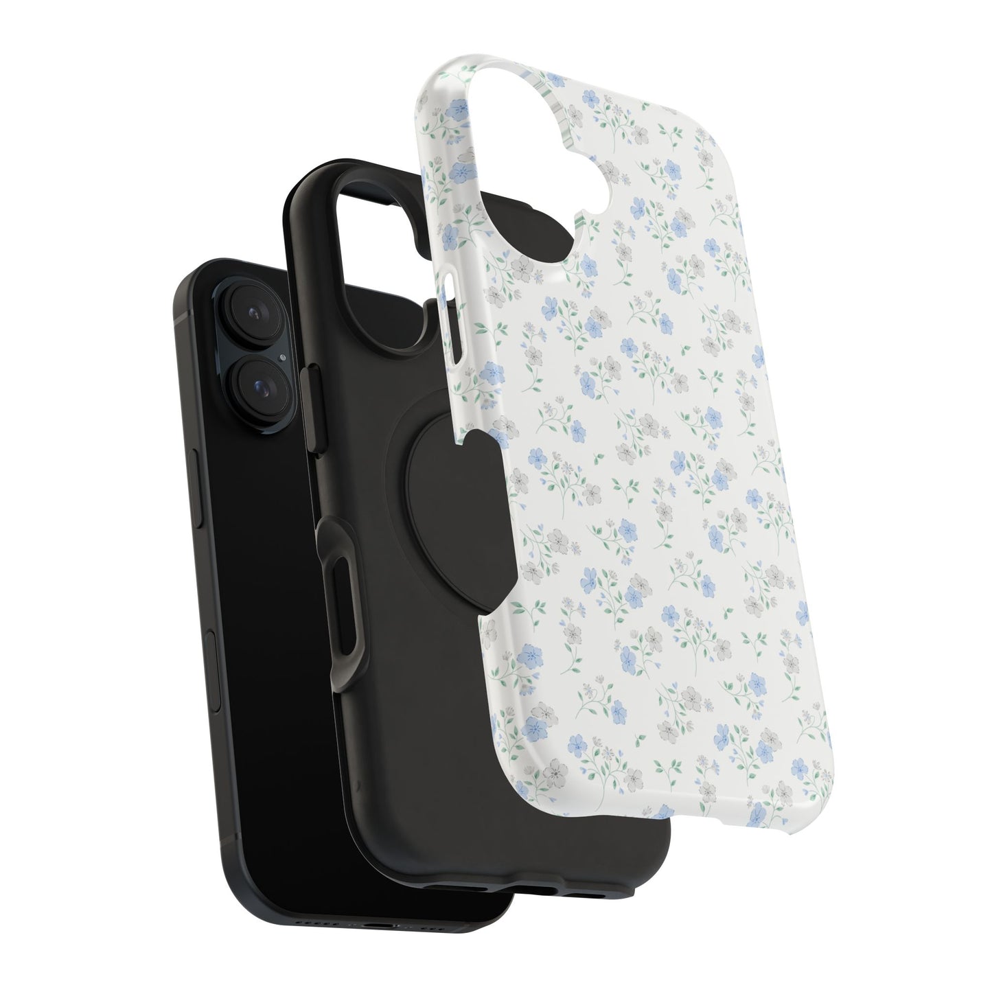 Blue Floral Ditsy iPhone Case