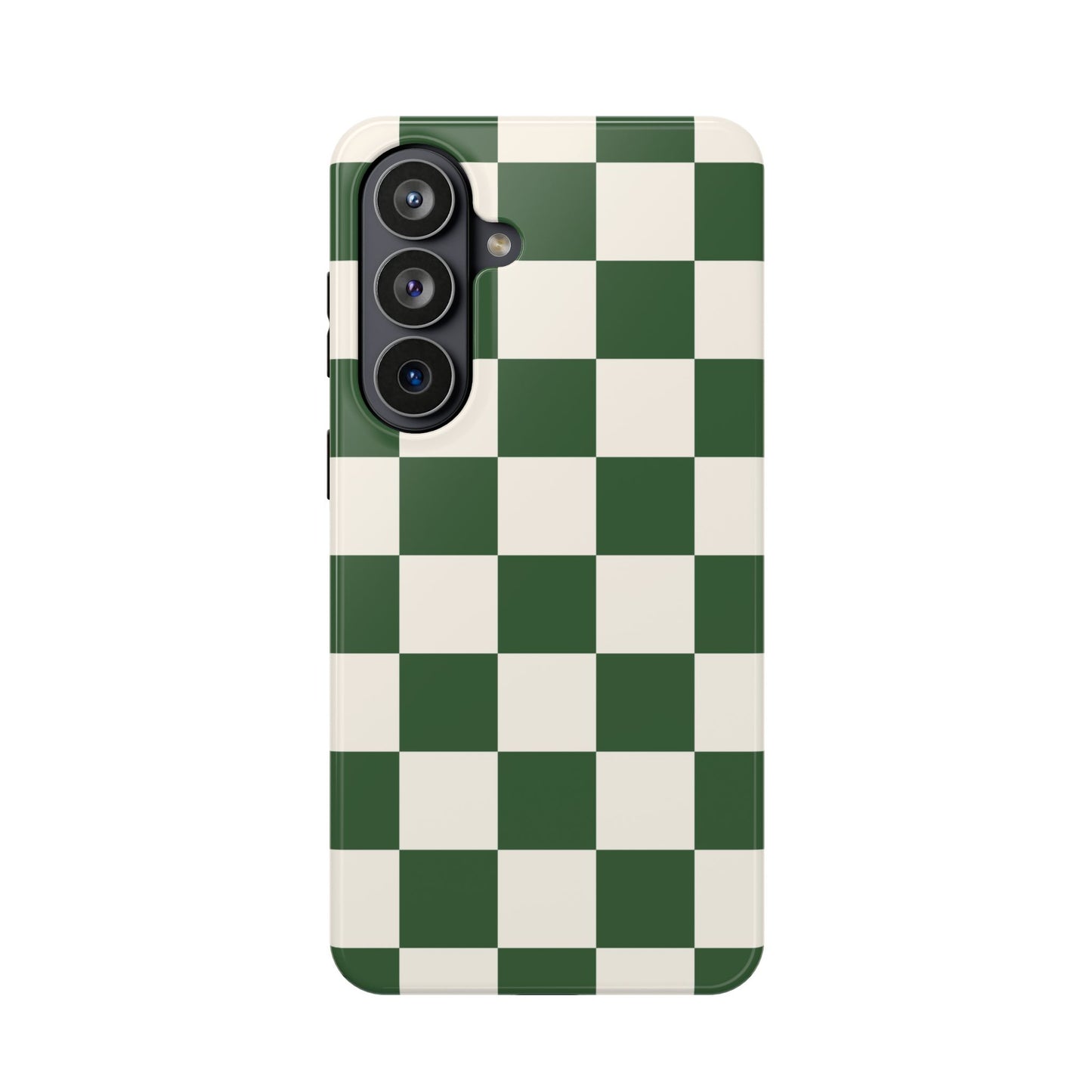 Green Checkered Samsung Case