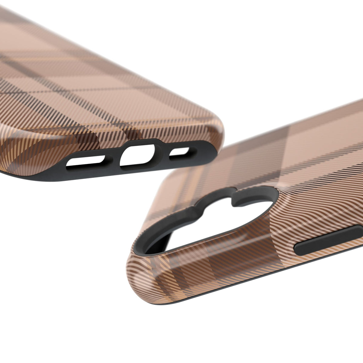Toffee Plaid iPhone Case