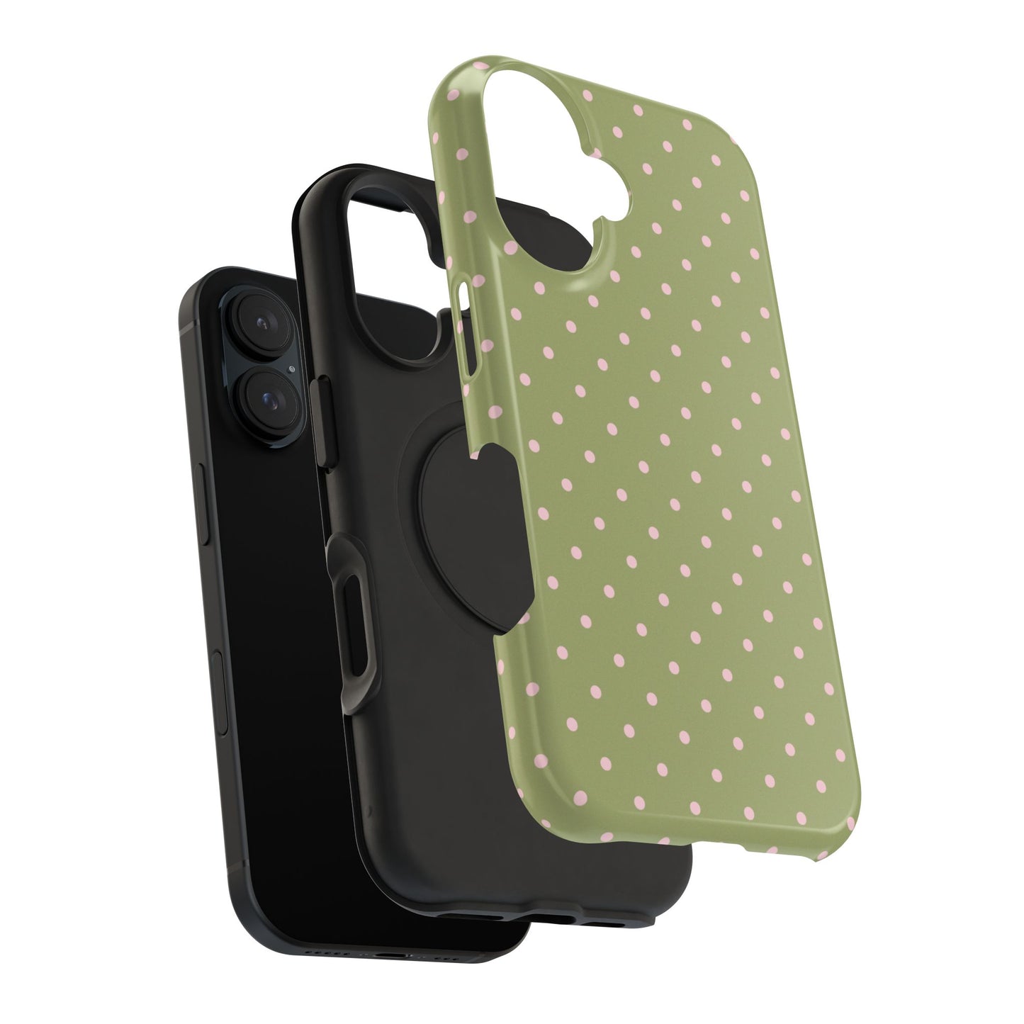 Pink Matcha Mini Dots iPhone Case