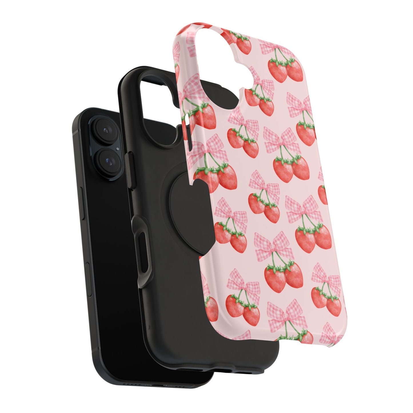 Strawberry Bows iPhone Case