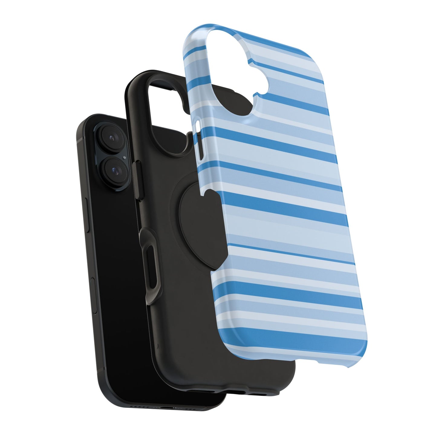 Blue Candy Stripes iPhone Case