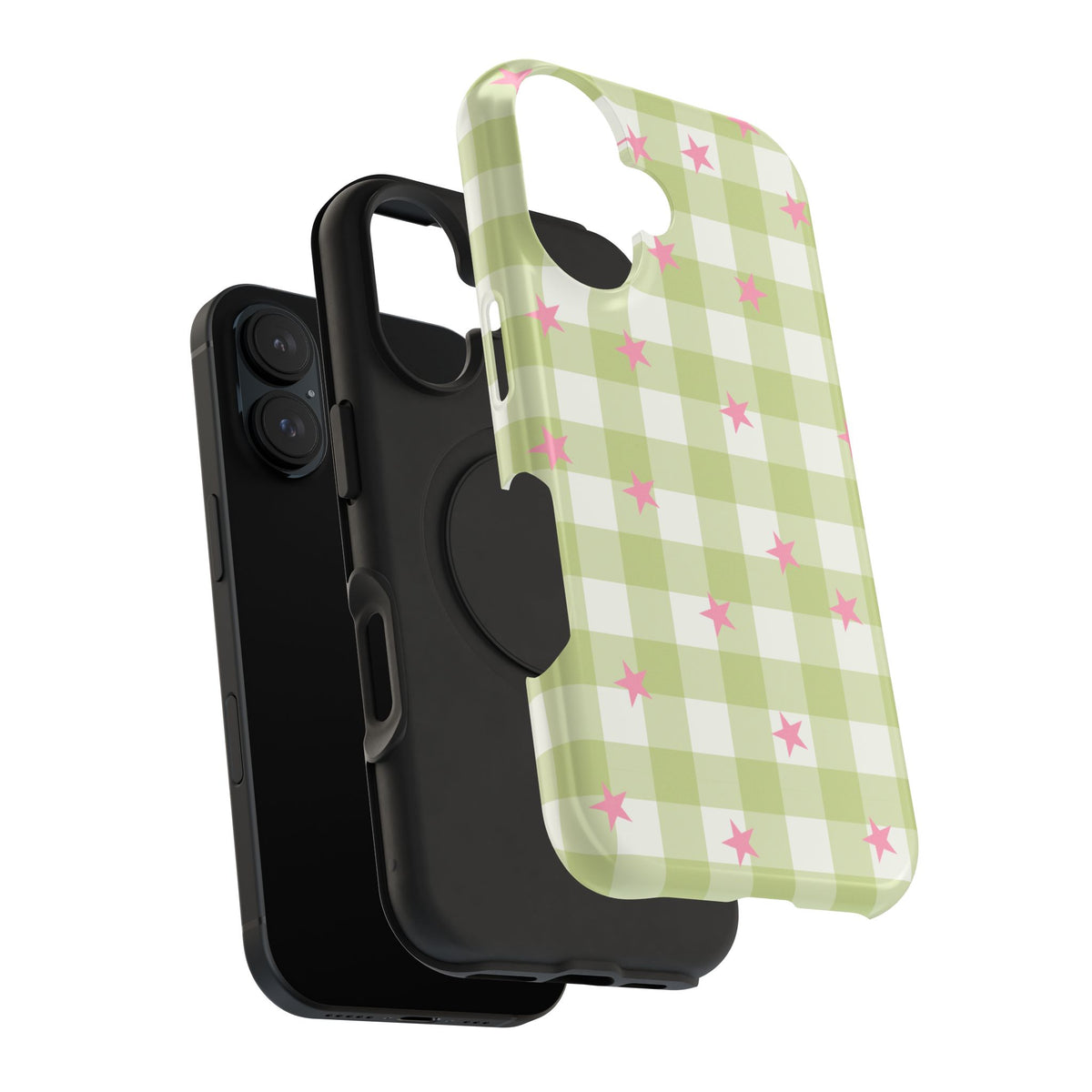 Lucky Star Gingham iPhone Case
