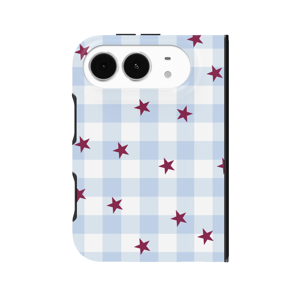 Mulberry Gingham iPhone Case