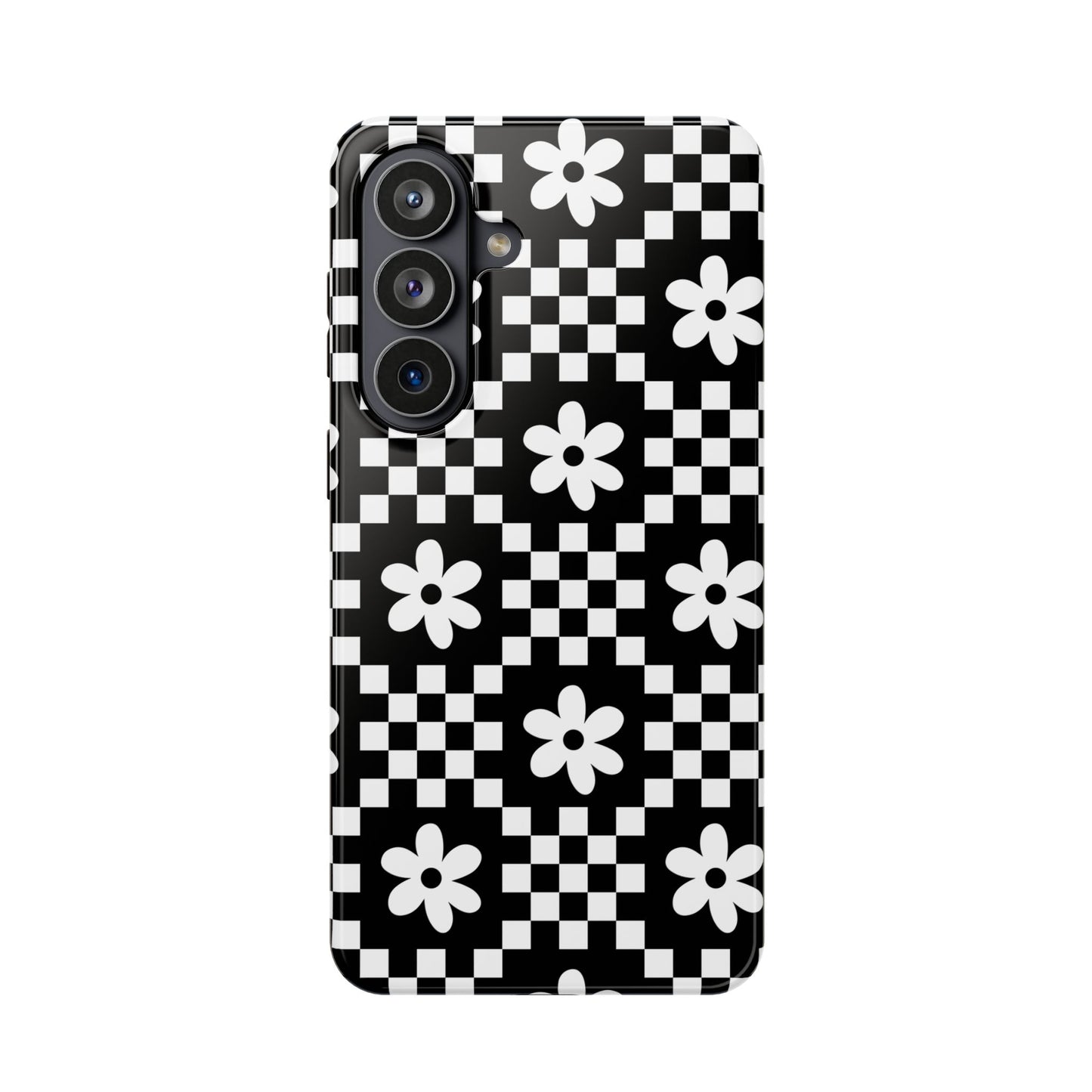 Checkerboard Daisy Samsung Case