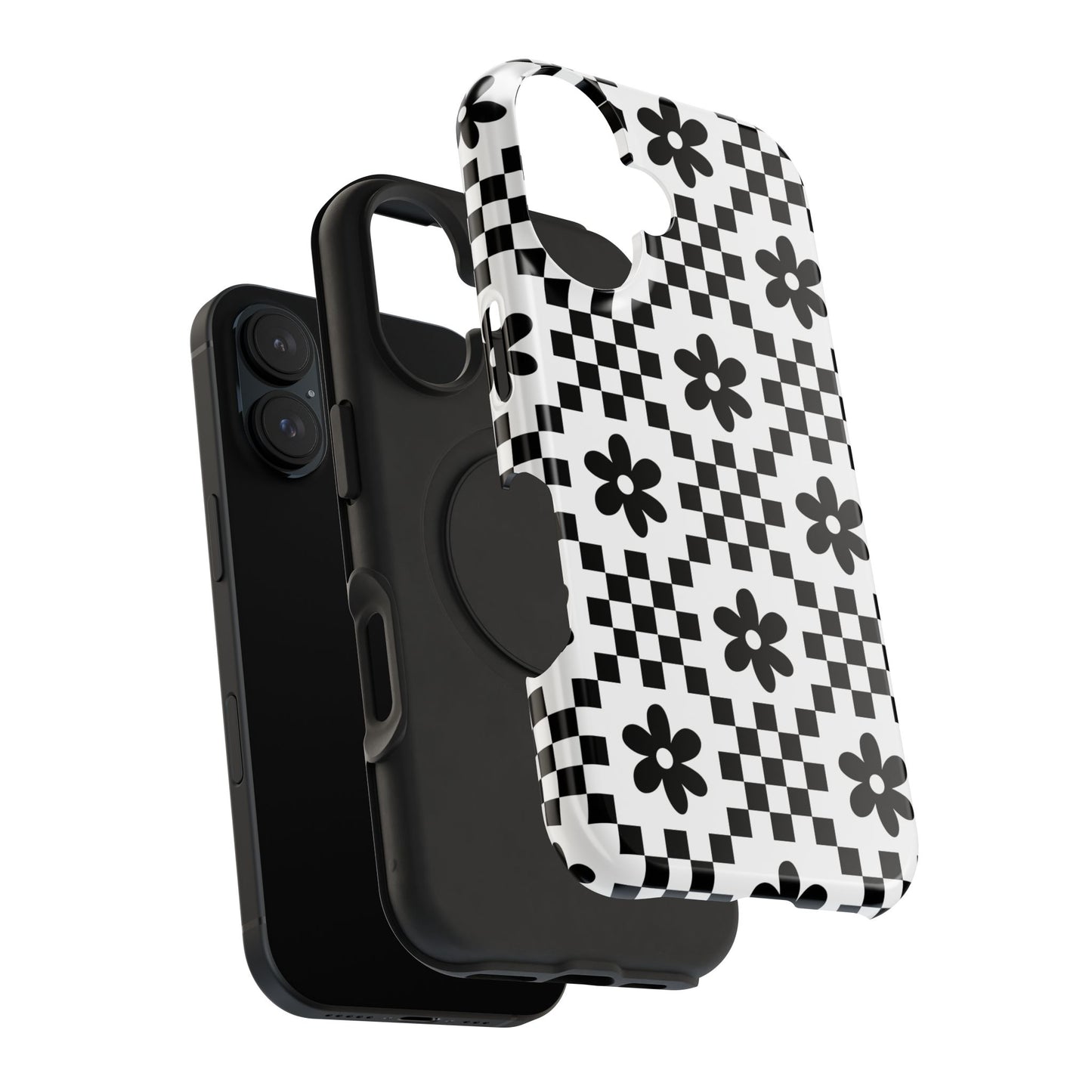 Monochrome Daisy iPhone Case