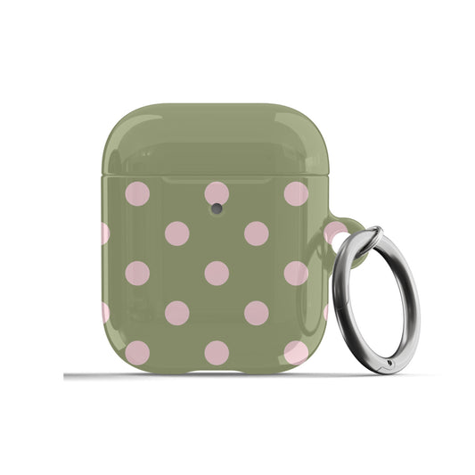 Green Polka Dots AirPods Case