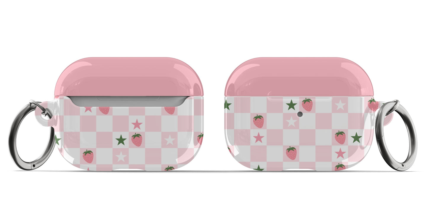 Strawberry Checkered AirPods Case