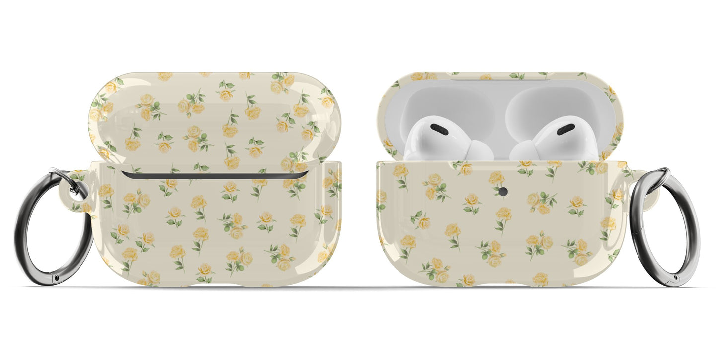 Yellow Ditsy Roses AirPods Case