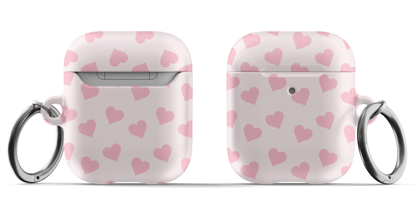 Pink Heart Mania AirPods Case