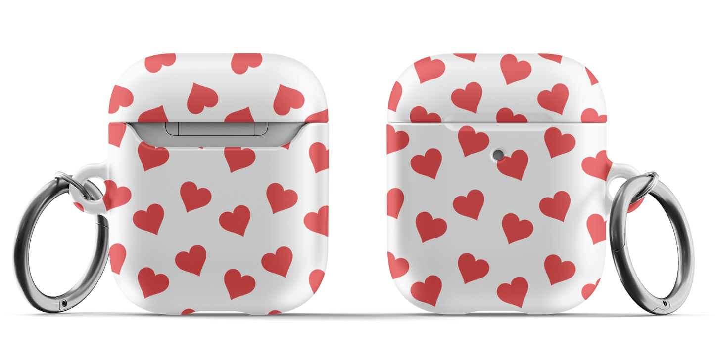 Red Heart Mania AirPods Case