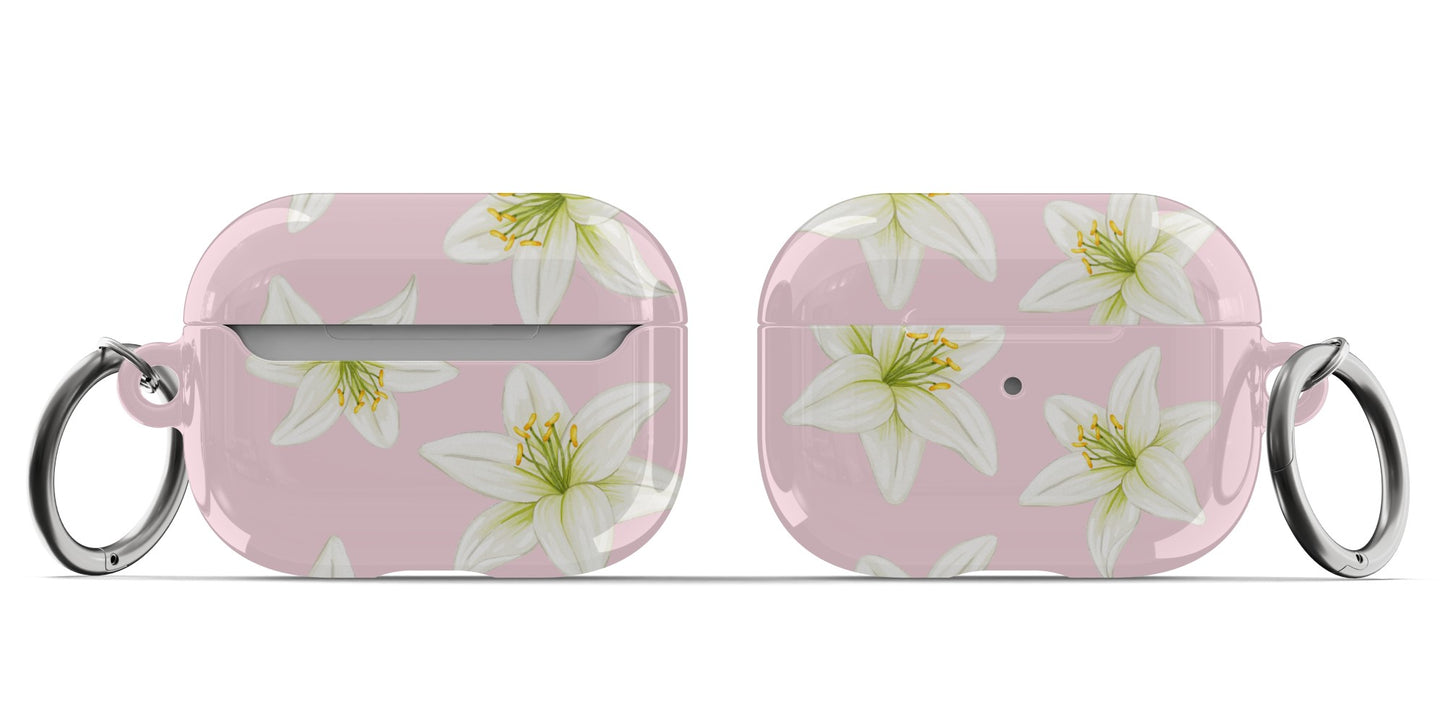 Pink Tiger Lily AirPods Case