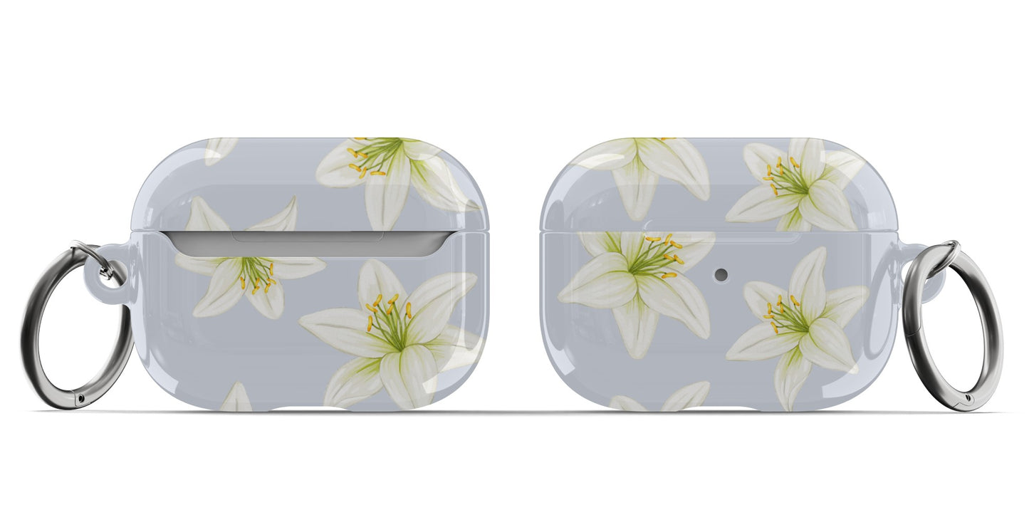 Blue Tiger Lily AirPods Case