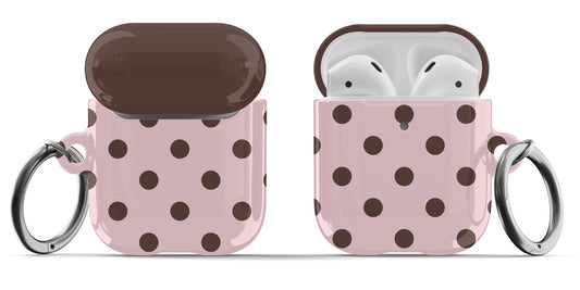 Pink Polka Dots AirPods Case