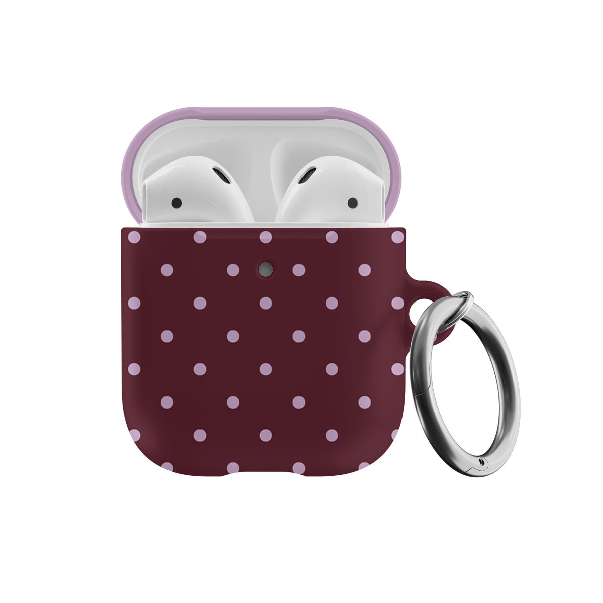 Burgundy & Violet Mini Dots AirPods Case