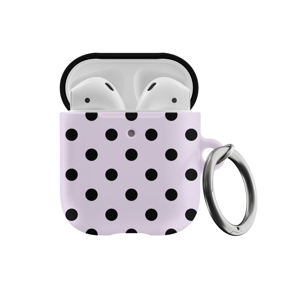 Lilac Polka Dots AirPods Case