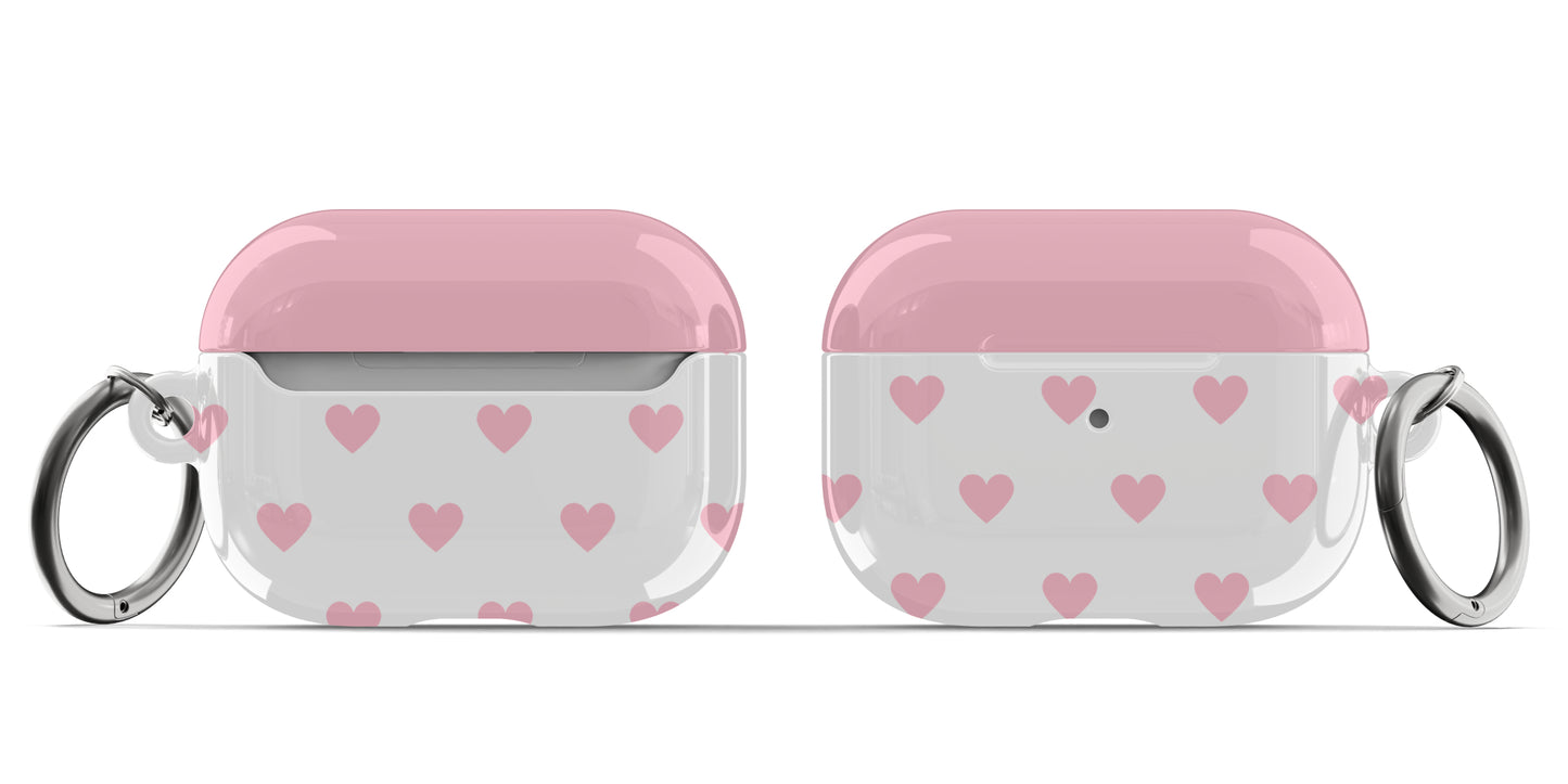 Pretty Pink Hearts AirPods Case