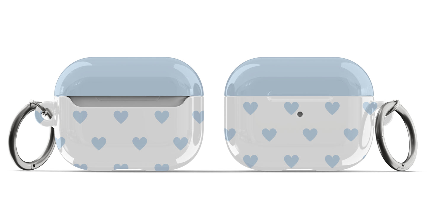 Blue Hearts AirPods Case