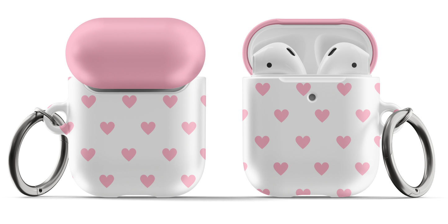 Pink Hearts AirPods Case
