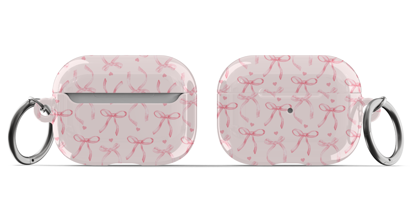 Blushing Bow AirPods Case