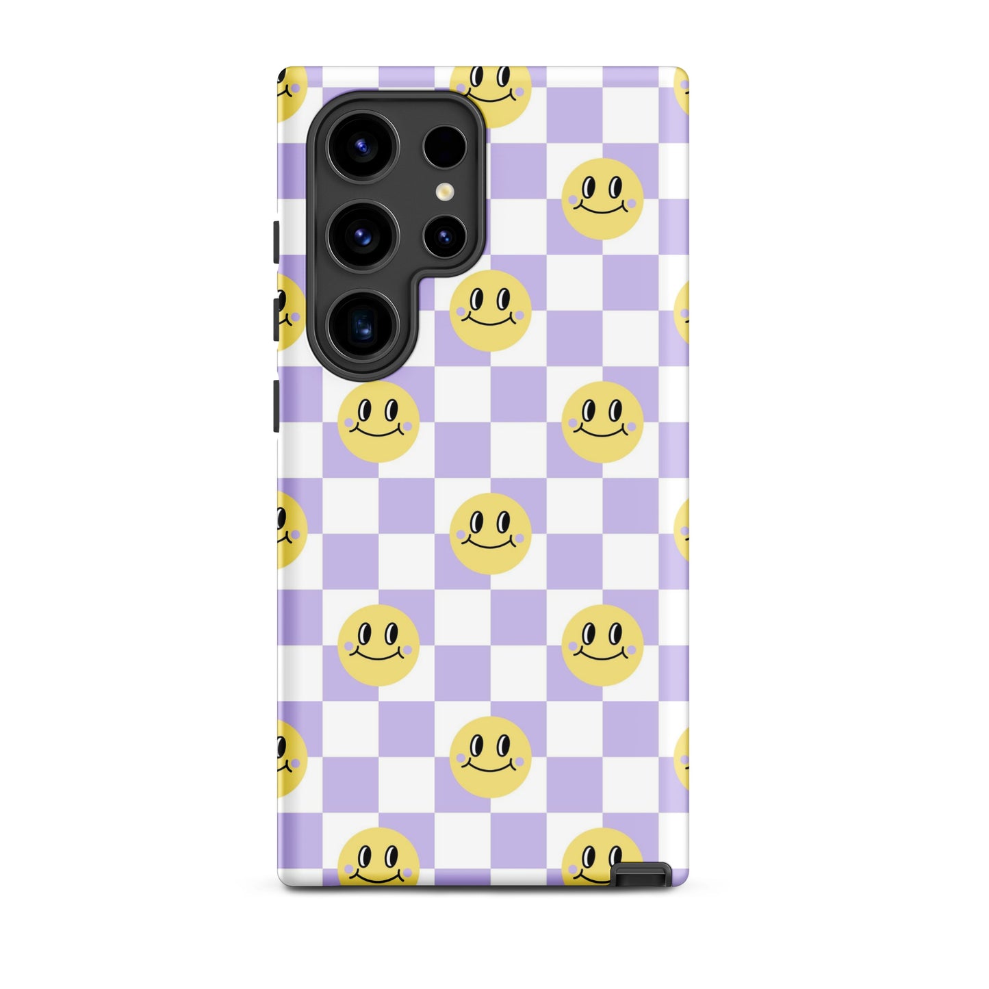 Checkered Smiley Faces Samsung Case