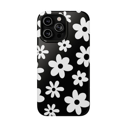 Black Flower Power iPhone Case
