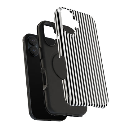 Black Pinstripes iPhone Case